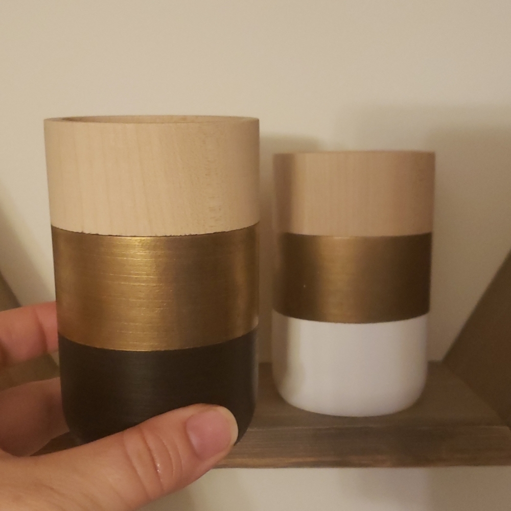 Handmade wood vases Bud vases